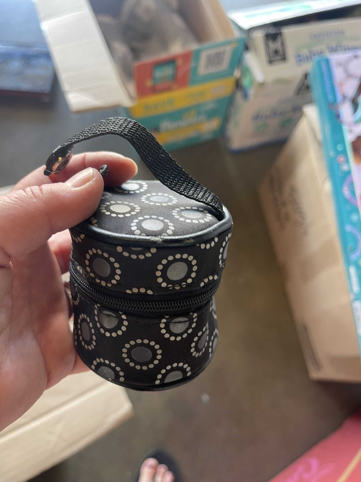 Pacifier holder and drink strap for stroller