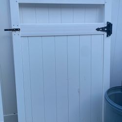 Fence Gate PVC white 
