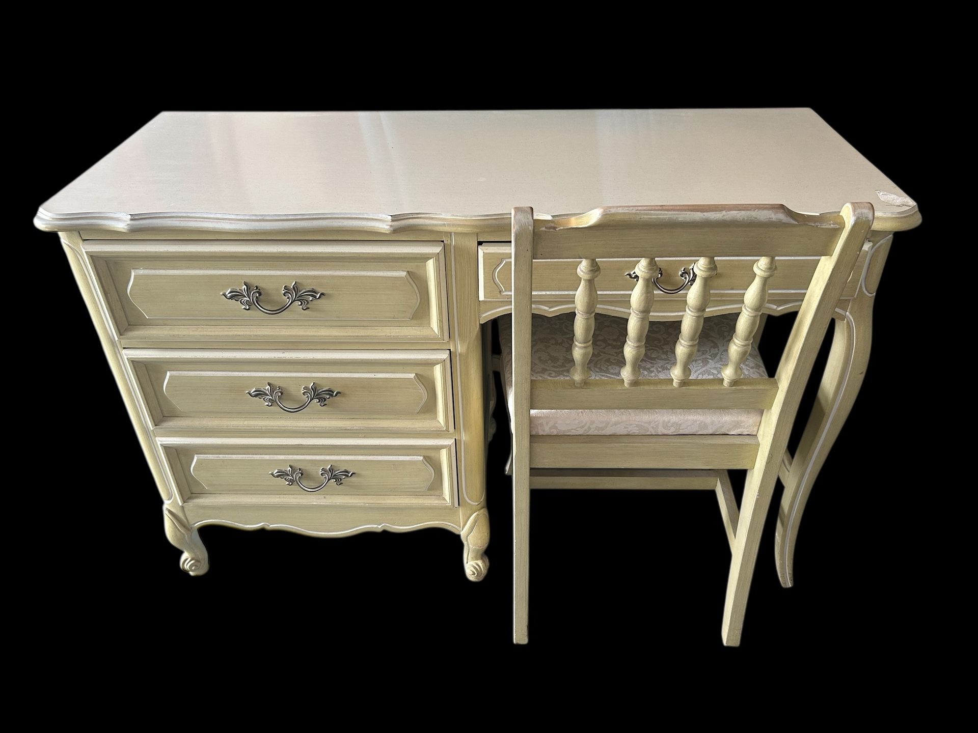 Vintage Henry Link Desk With Original Chair