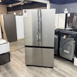 Samsung - 32 Cu Ft Mega Capacity 3-Door French Door Refrigerator With Dual Ice-maker In Stainless Steel 😻 