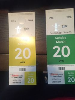 Keith urban parking passes