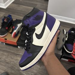Court Purple 1 Sz 10.5 Og Box 
