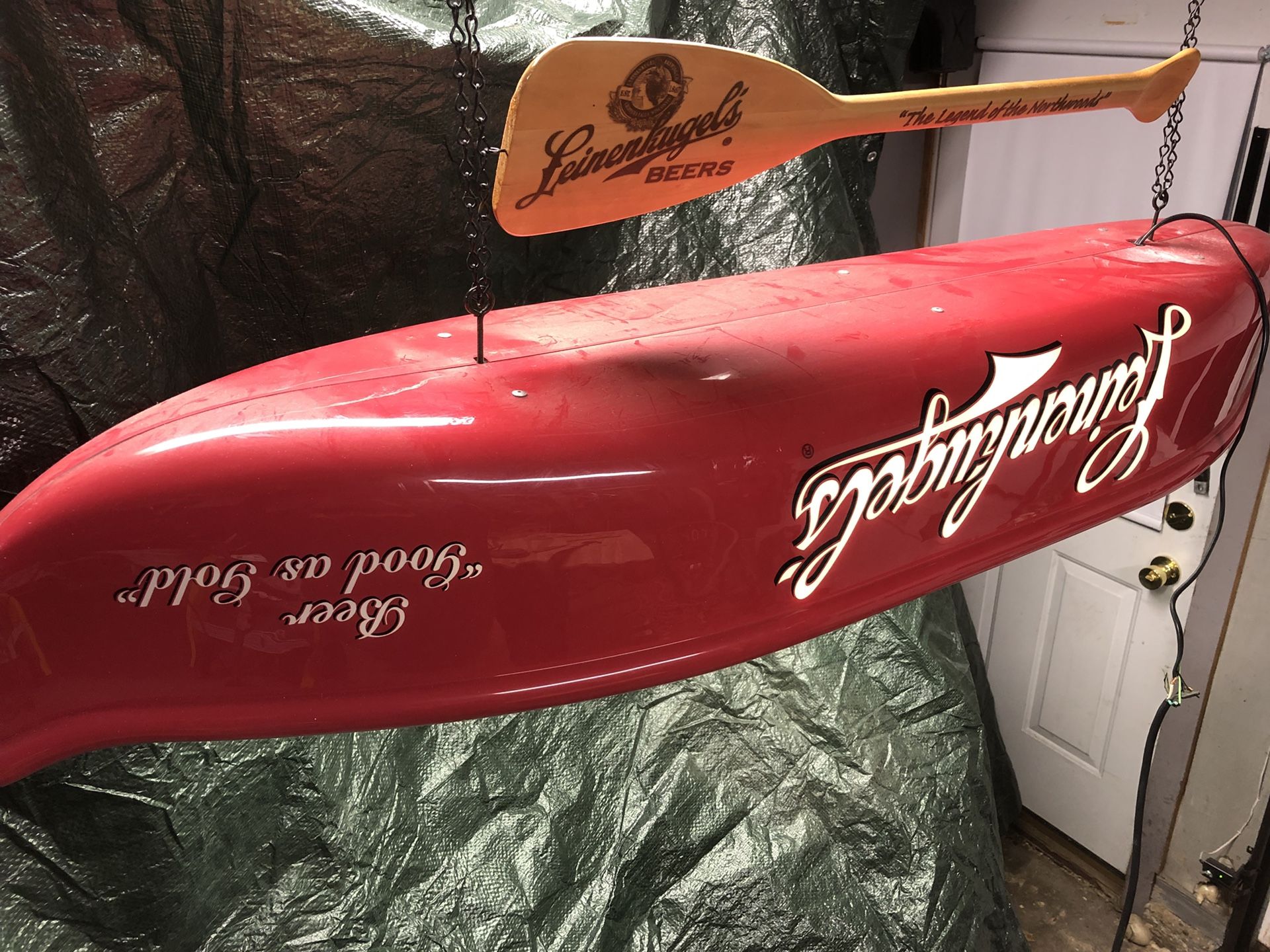 Leinenkugels pool table light canoe for Sale in Woodstock, IL OfferUp