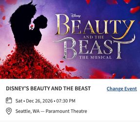 Best Seats to see Beauty & the Beast at the Paramount