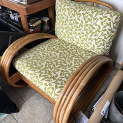 Vintage 4 Strand Rattan Chair (2 Available)