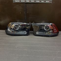 2009 - 2018 RAM Headlights Black Smoke Projector NEW 