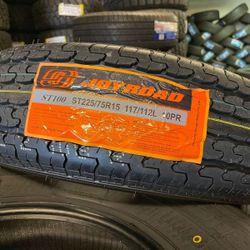 ST 225/75/15 New Trailer Tires 10 Ply 
