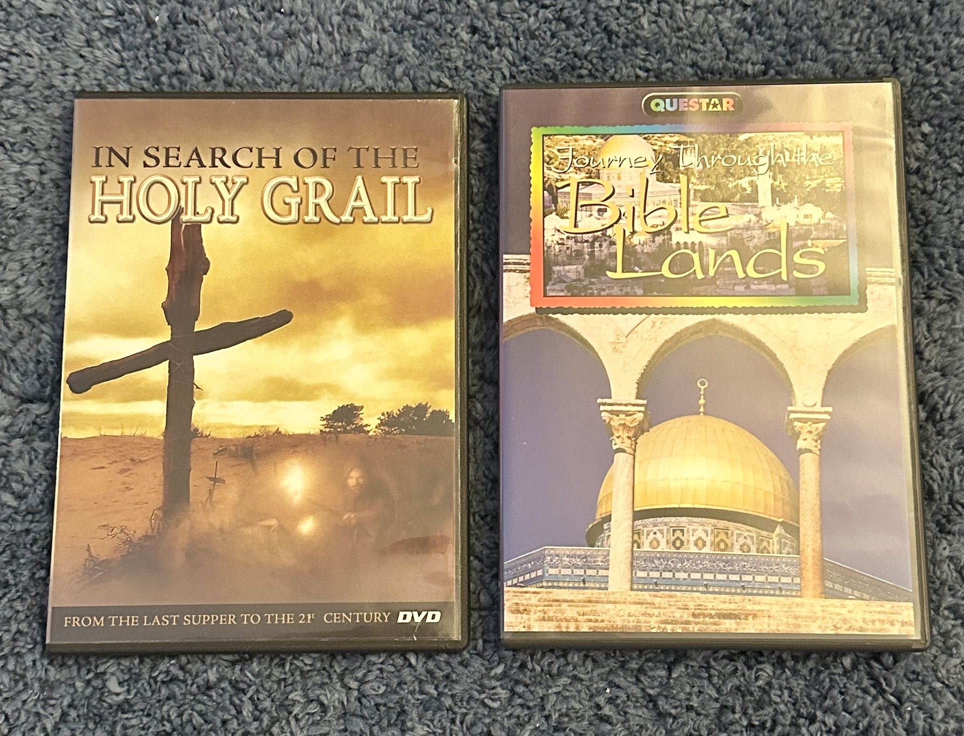 Lot Of 2 DVD Religious Documentaries - Search Of The Holy Grail/Bible Lands 2006