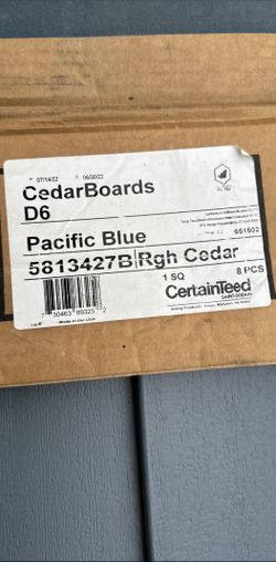 225$ oBo Certainteed Cedar Boards Insulated Siding