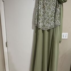 Green Party Dress