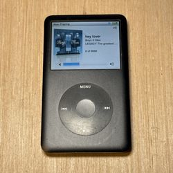 iPod Classic Model:A1238 Black 7thGEN Tested Ok Battery 1-2hrs w/Charg-8068Songs  