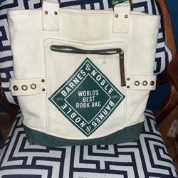 Barnes and noble canvas book bag sales