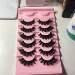 6 pairs of thick manga lashes