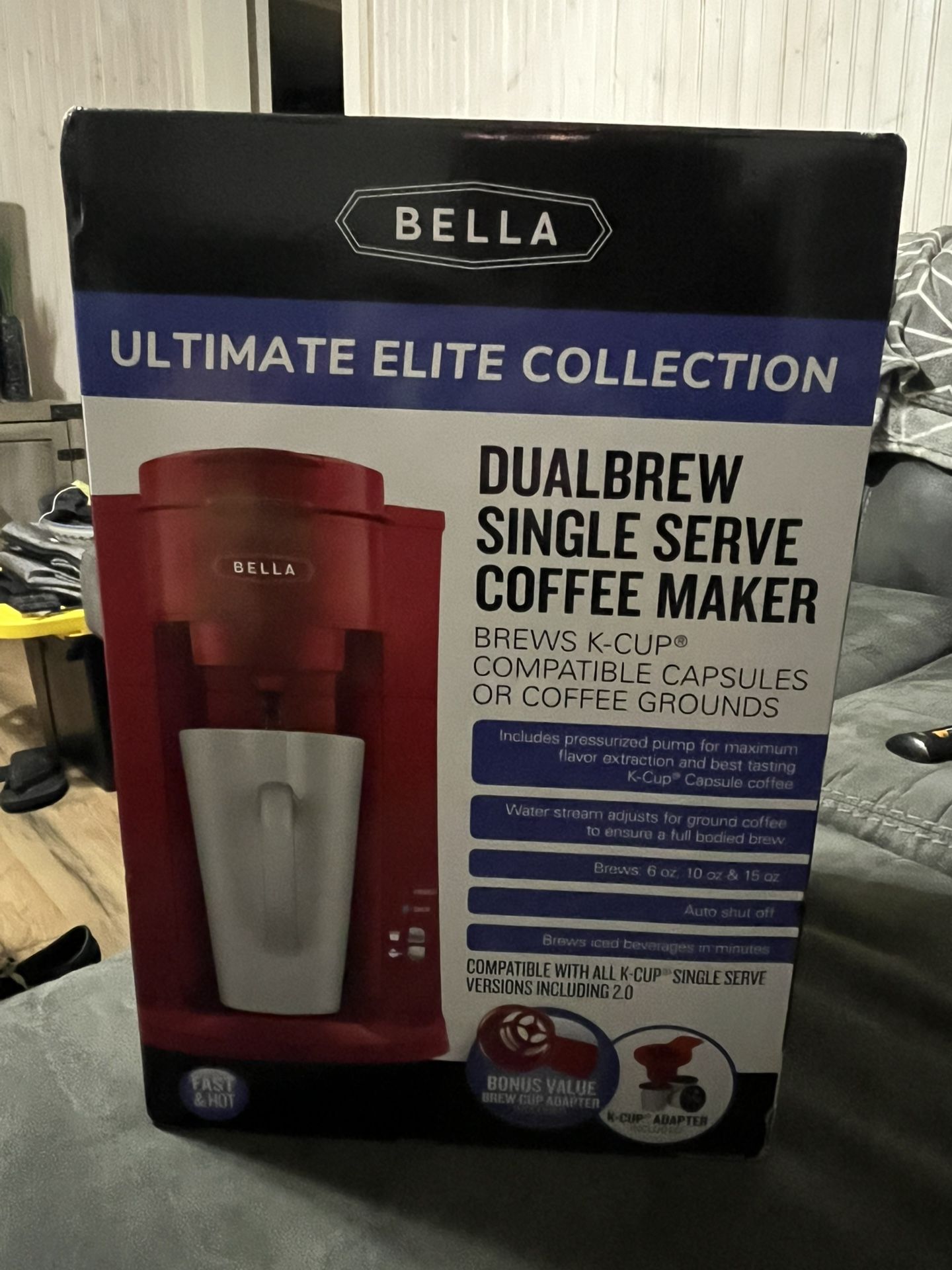 Bella Single Serve Coffee Maker NEW