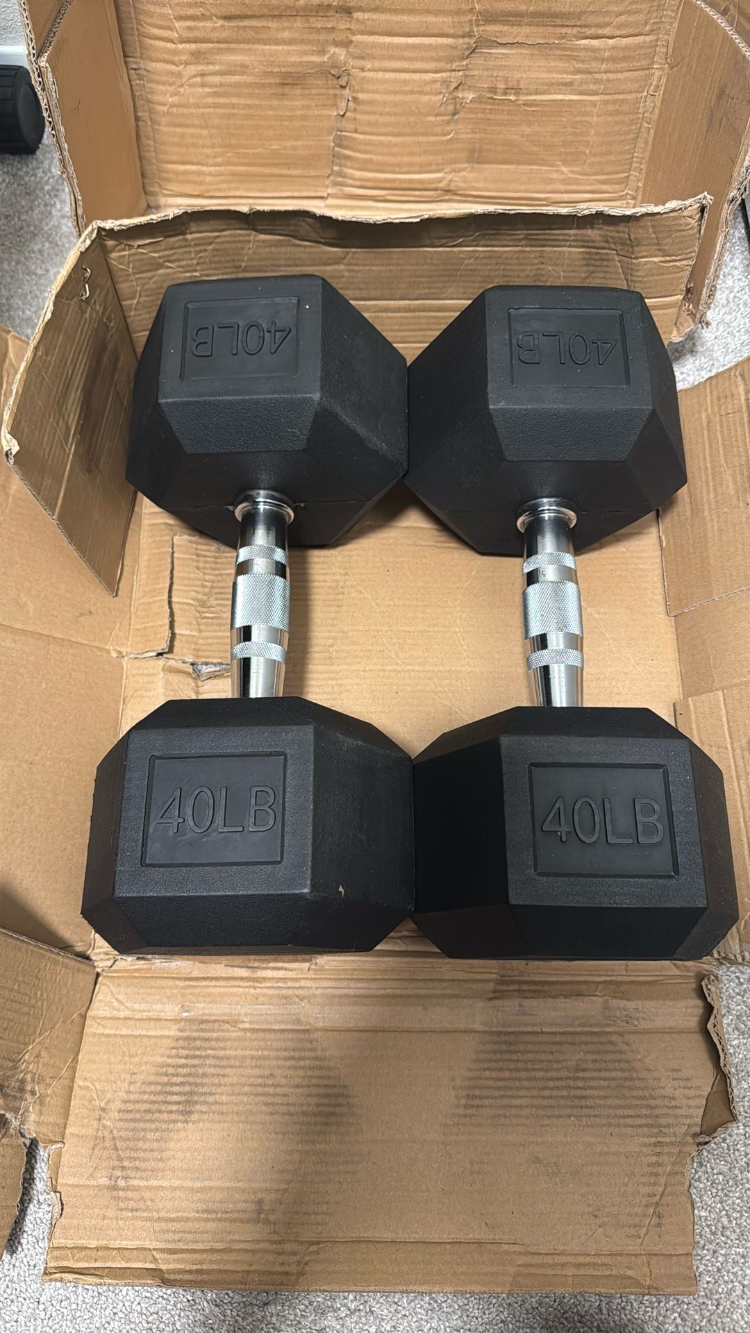 40lbs dumbbells
