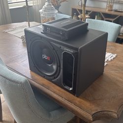 Powerbass 12” Sub And Amp 