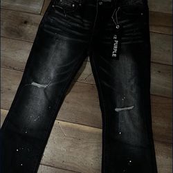 purple jeans