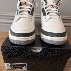 Air Jordan 3 Retro Cement Grey 2024 9.5 
