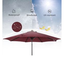 Patio Umbrella With Led Lights