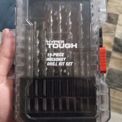 New Hypertough 15pc Masonry Drill Bit Set 
