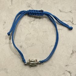 925 Sterling Silver Turtle Charm Adjustable Bracelet 
