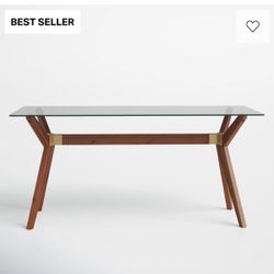 ALL MODERN GLASS WRITING DESK 