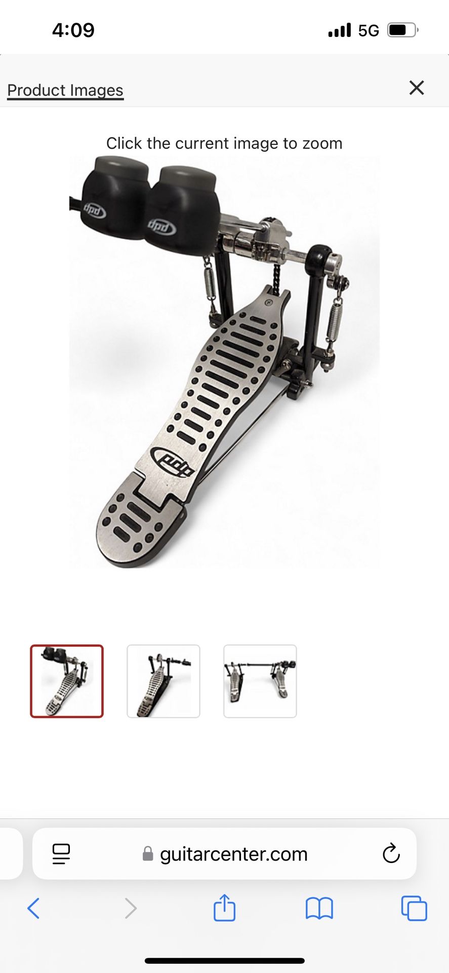 Used PDP By DW 500 Double Bass Drum Pedal