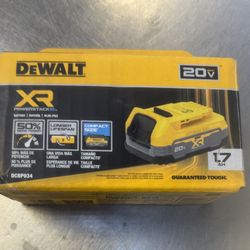 DEWALT 20V MAX XR POWERSTACK Compact Lithium-lon 1.7Ah Battery 