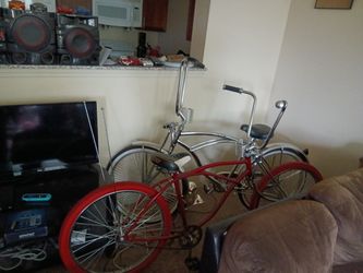 I Got A Chrome And A Apple Red Lowrider Beach Cruisers
