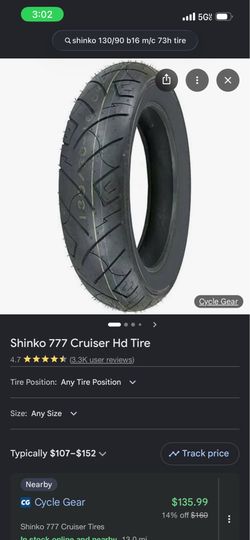 New Motorcycle tire