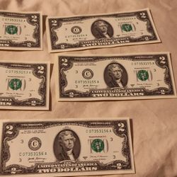 2017 Series A $2 Bill's 