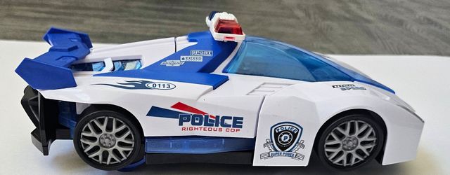Police Toy Race Car with Light Bar