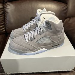 Nike Air Jordan 5 Retro Wolf Grey Size 10.5