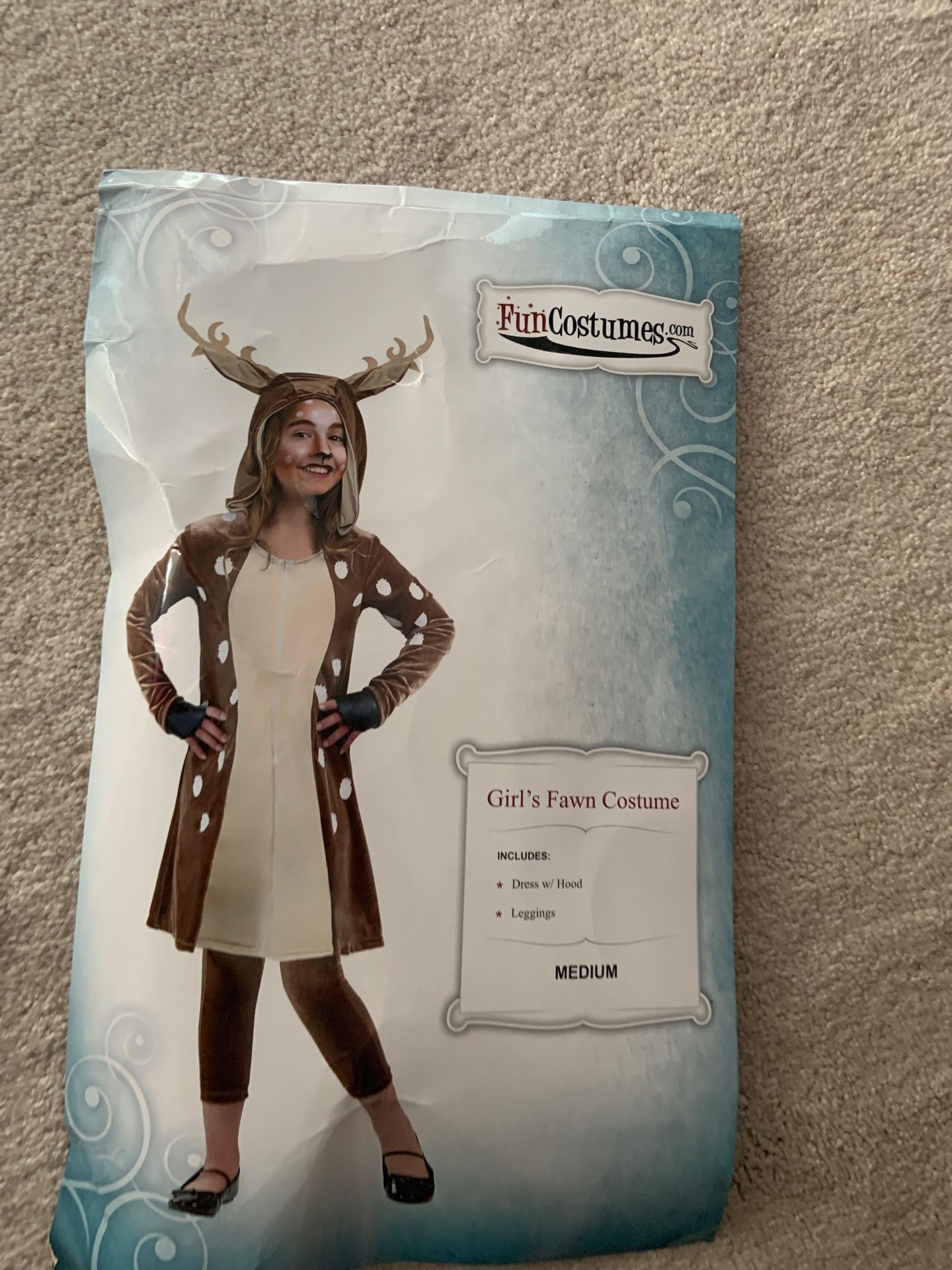 Girls fawn costume Age 6-8