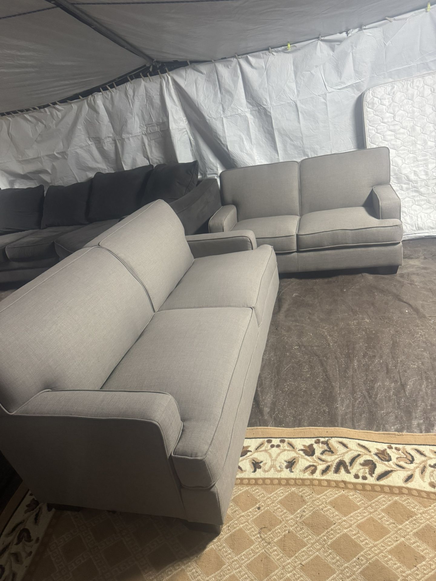Grey Couch And Loveseat Good Condition Clean We Sell All The Time Delivery $40 Local