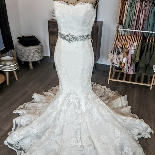 Lace Wedding Gown & After Dress Ensemble 