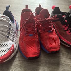 Nike, Adidas and Under Armor Running shoes  size 10 1/2 