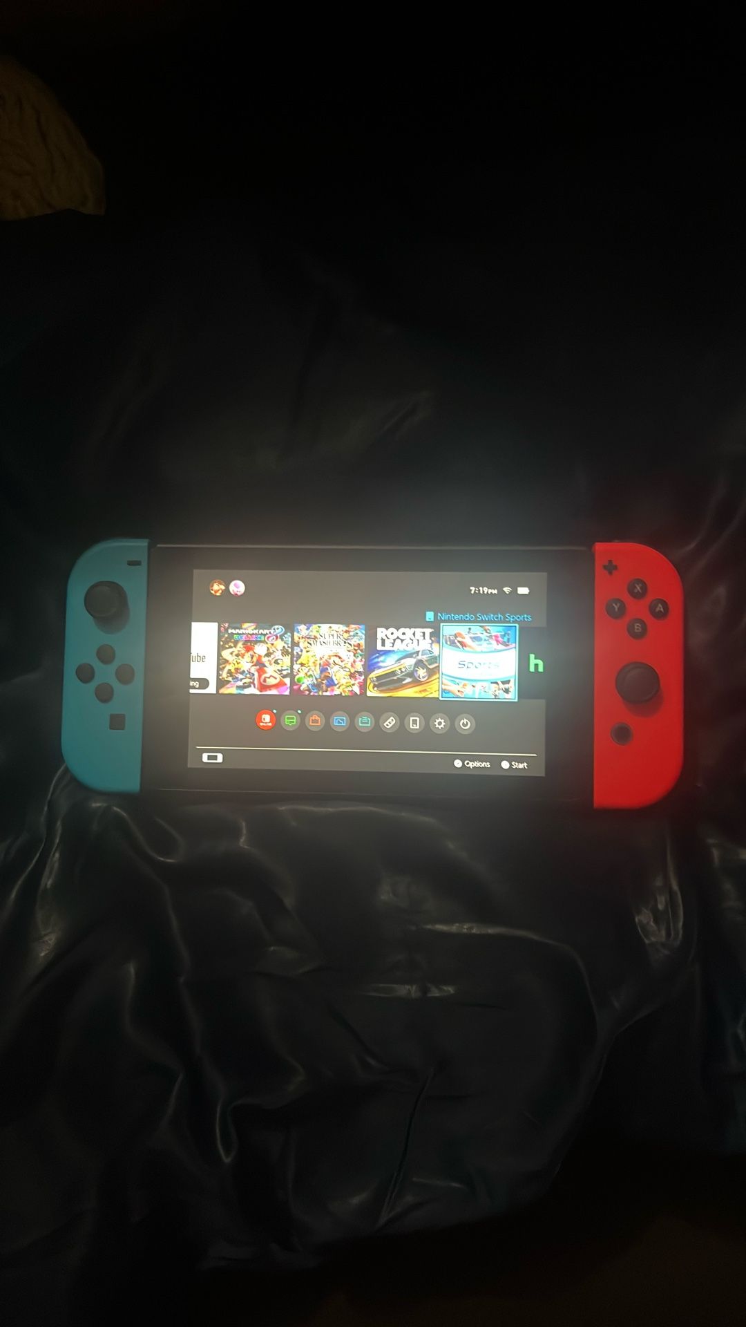 nintendo switch with 3 games