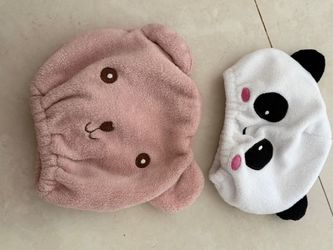 Toddler shower head towels