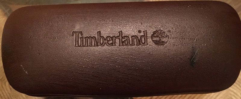 Timberland Brown Leather Glasses Case