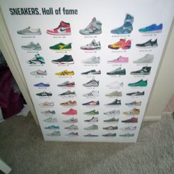 hall of Fame sneaker poster 