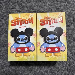2 New PopMart Simba Stitch Pendant Figures 