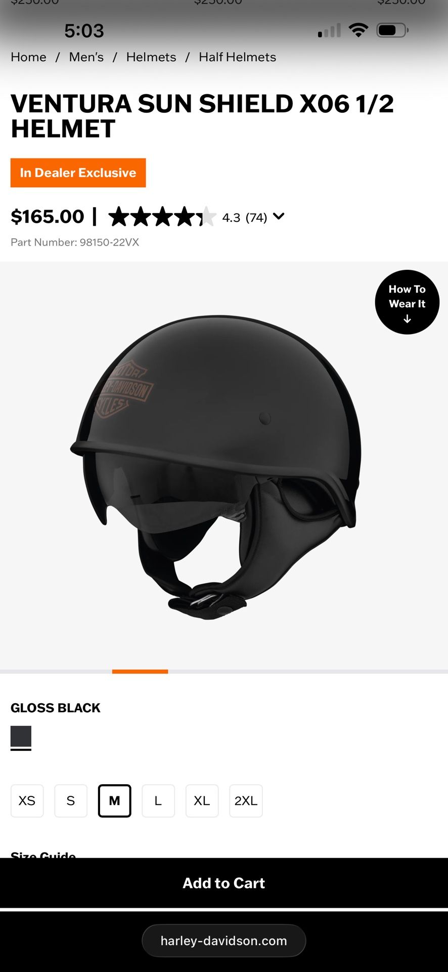 Harley Davidson Ventura Helmet