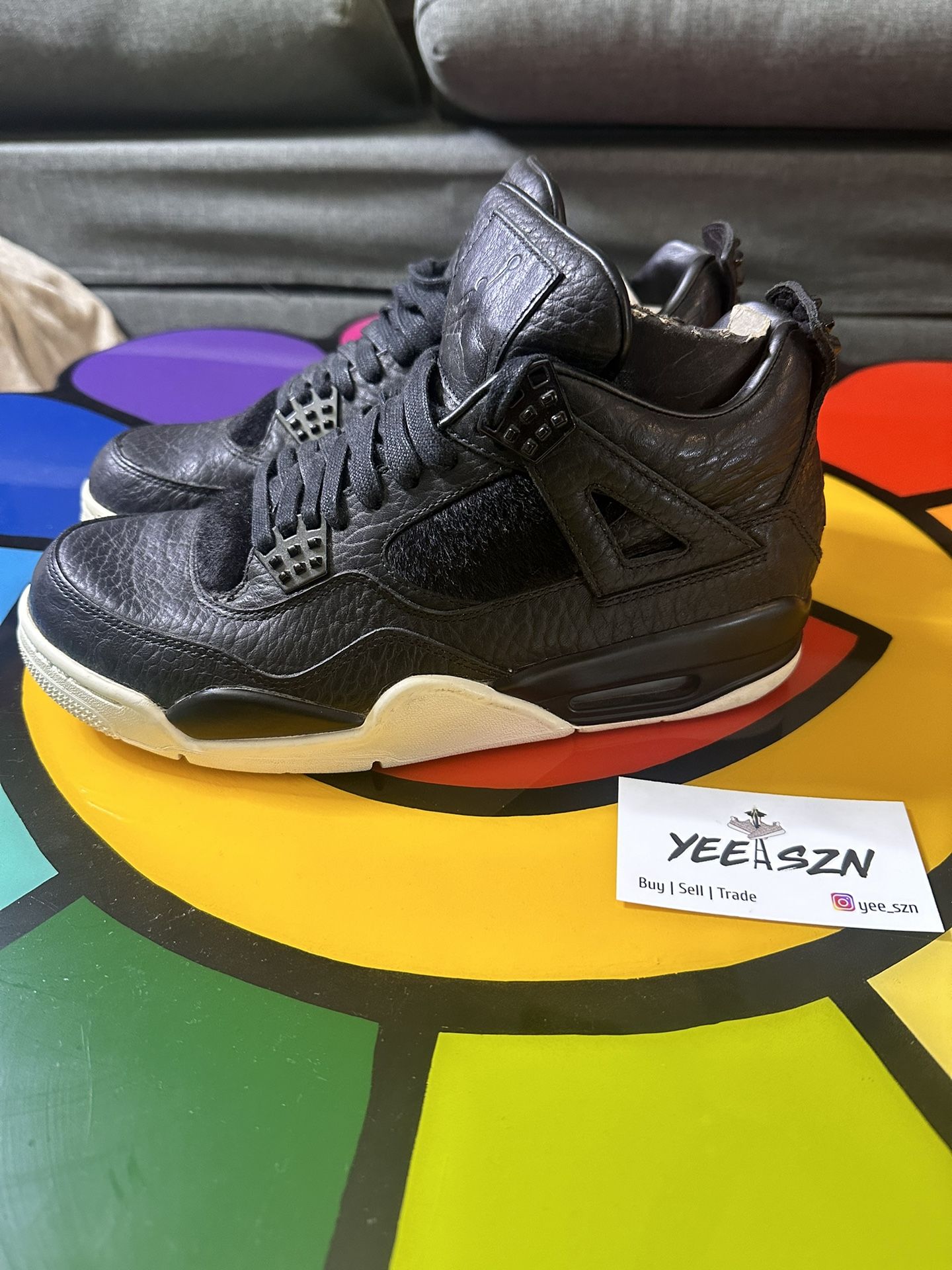 Nike Jordan 4 Pony Hair Size 9 Used No Box