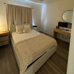 Bed Frame, Headboard And Mattress 