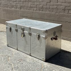 Vintage Aluminum and Storage Trunk