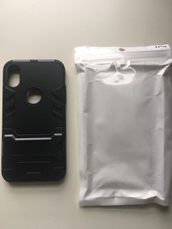 NWT IPhone 8 /X case with kickstand black