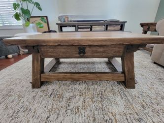 Pottery Barn Monroe Distressed Coffee Table