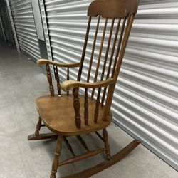 Vintage Solid Wood Rocking Chair