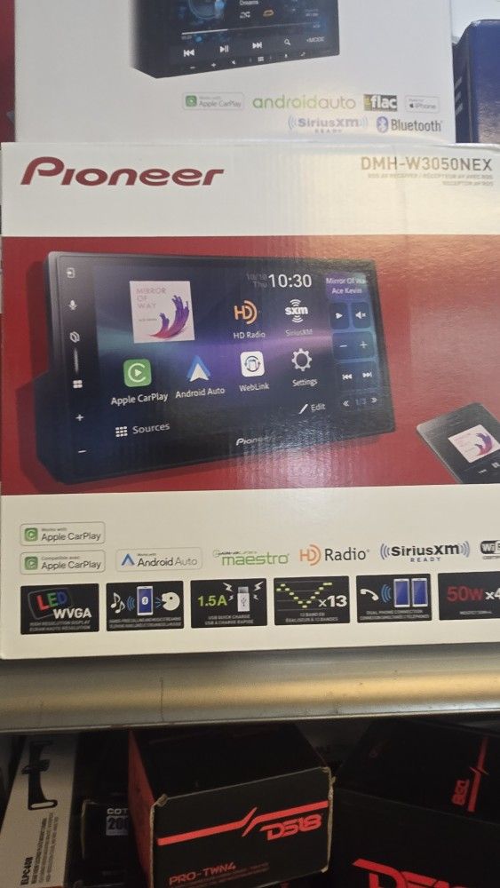 PioneerDMH-W3000NEX AppleCarPlay AndroidAuto Bluetooth Wireless 